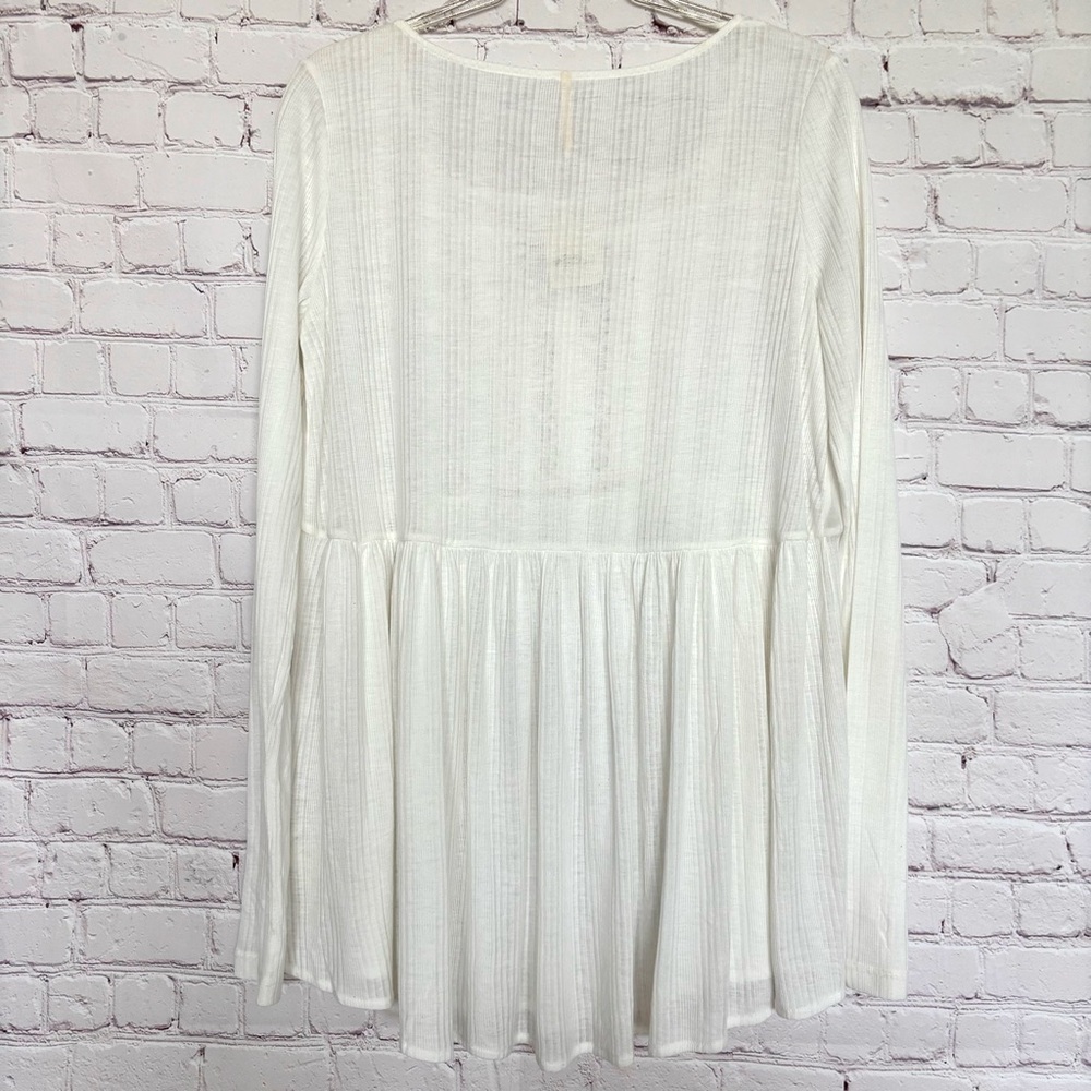 FREE PEOPLE Pretty Please Long Sleeve Embroidered Tunic--M - Picture 7 of 14